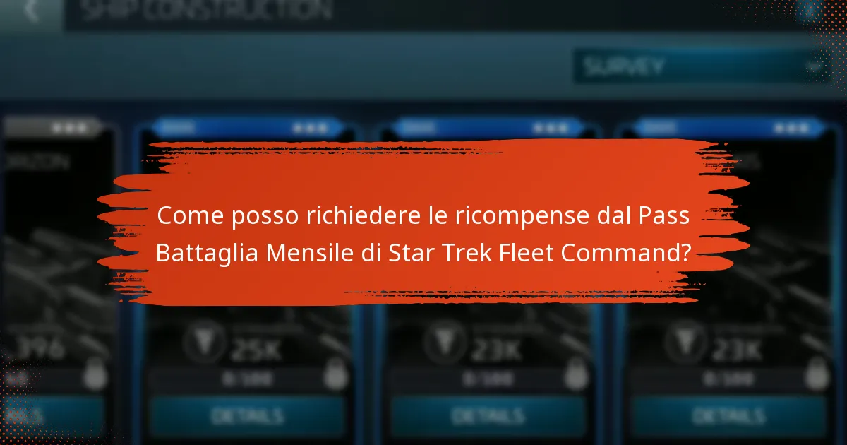 Quali caratteristiche uniche offre il Pass Battaglia Mensile di Star Trek Fleet Command?