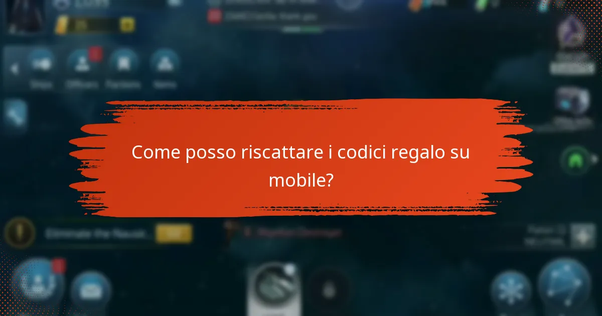Come posso riscattare i codici regalo su mobile?