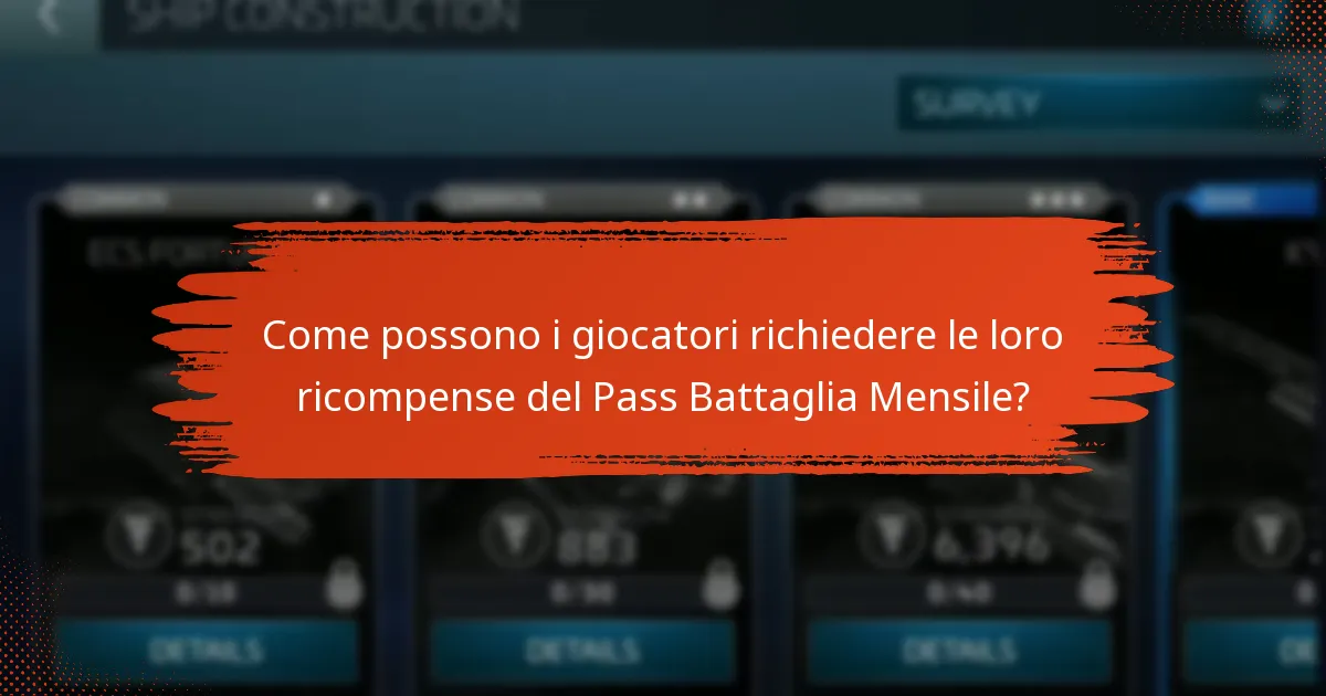 Come possono i giocatori richiedere le loro ricompense del Pass Battaglia Mensile?