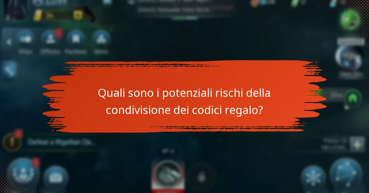 Quali sono i potenziali rischi della condivisione dei codici regalo?